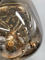 Contemporary Molten Glass Lava Cone Table Lamp for Modern Ambient Lighting