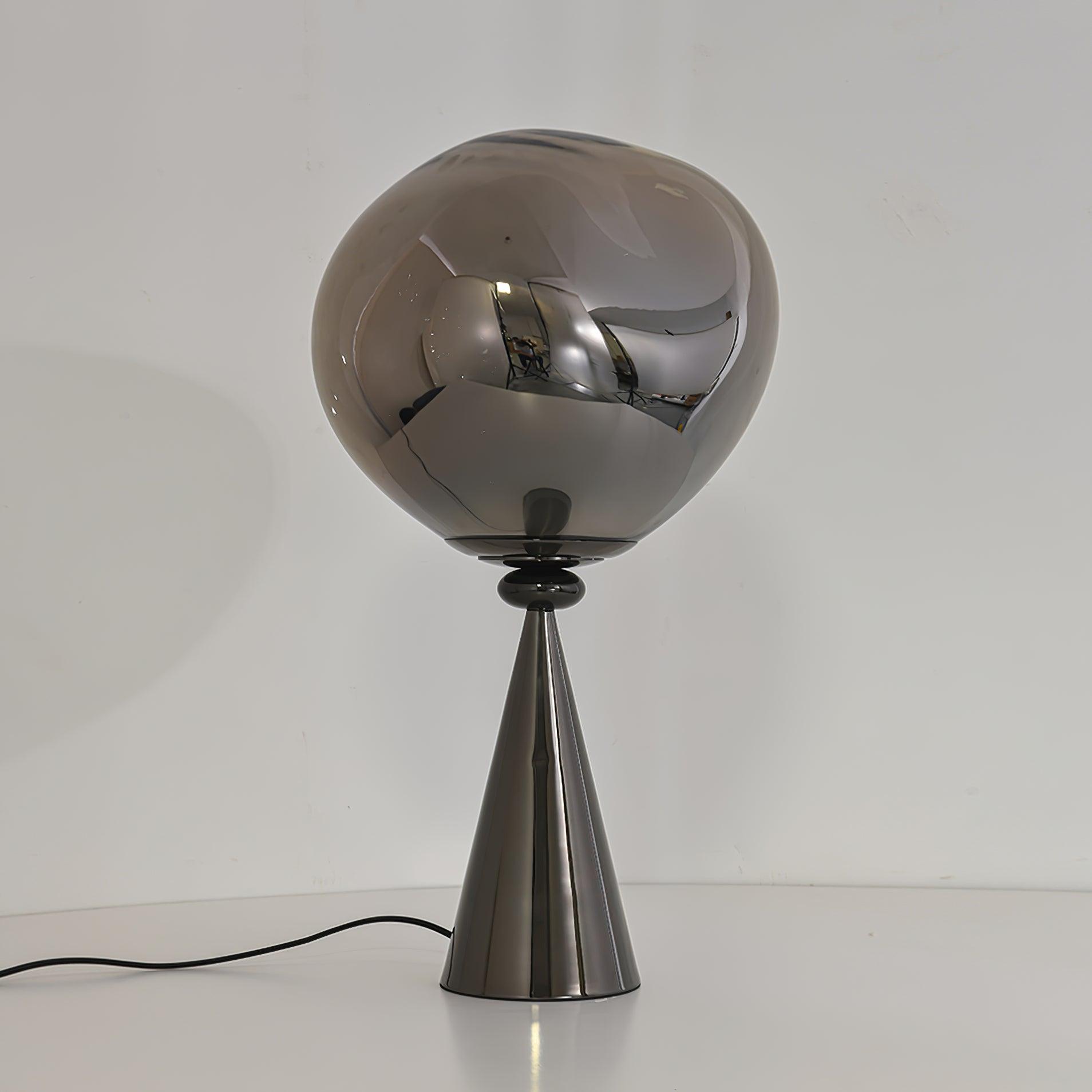 Contemporary Molten Glass Lava Cone Table Lamp for Modern Ambient Lighting