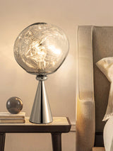Contemporary Molten Glass Lava Cone Table Lamp for Modern Ambient Lighting