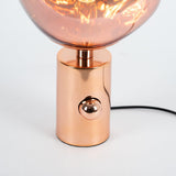 Modern Irregular Glass Lava Table Lamp with Reflective Chrome Finish for Home Decor
