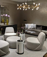 Modern Brass Diamond Shape Chandelier LED Ceiling Pendant Lighting for Dining Room