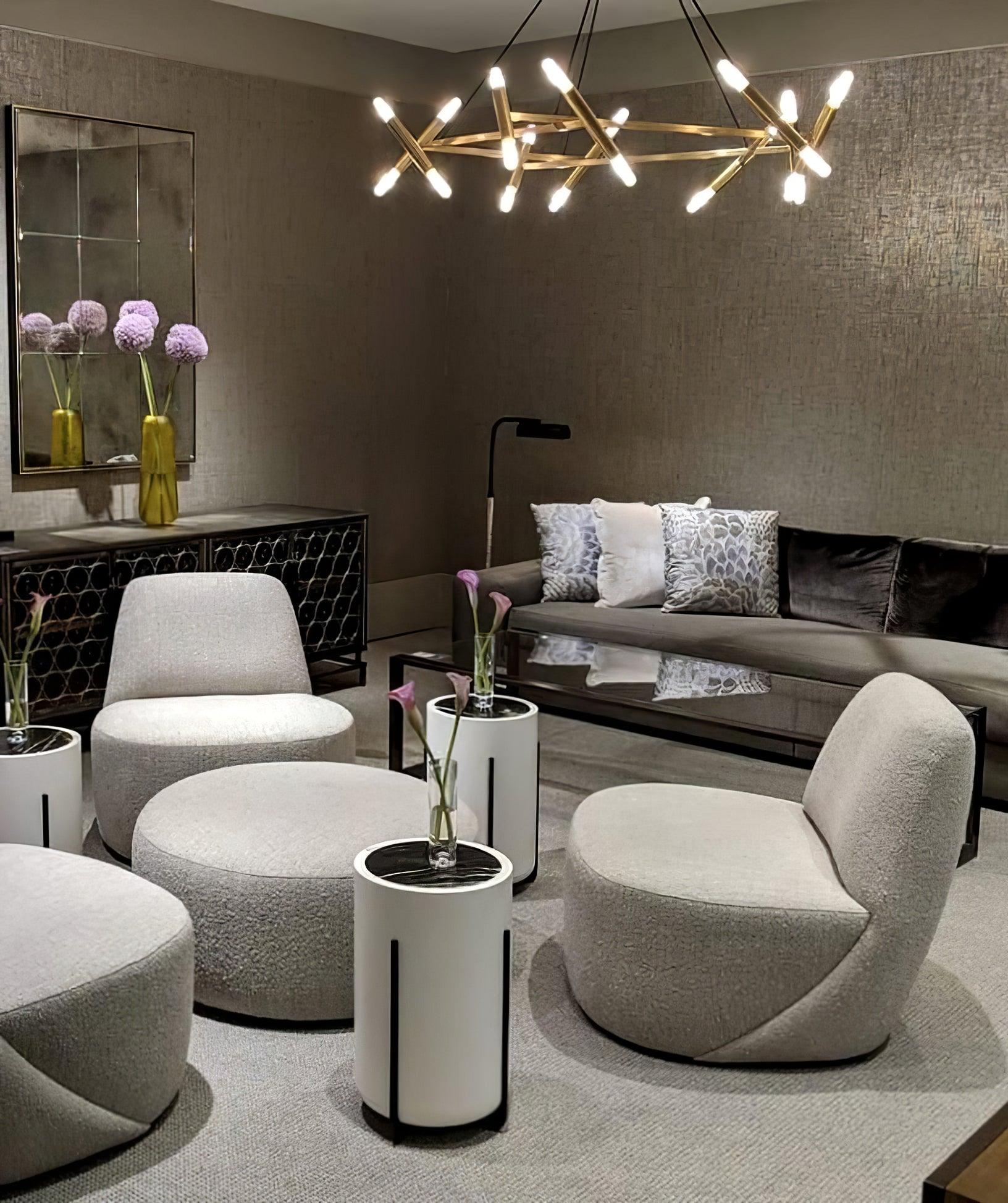 Modern Brass Diamond Shape Chandelier LED Ceiling Pendant Lighting for Dining Room