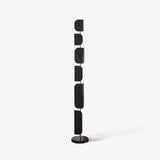 Leagan Contemporary Standing Floor Lamp with Marble Base and G4 LED