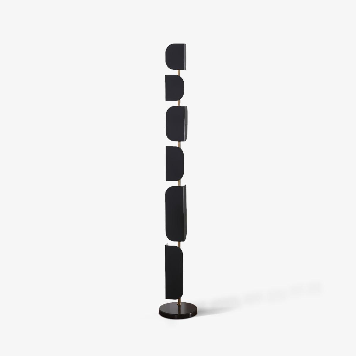 Leagan Contemporary Standing Floor Lamp with Marble Base and G4 LED