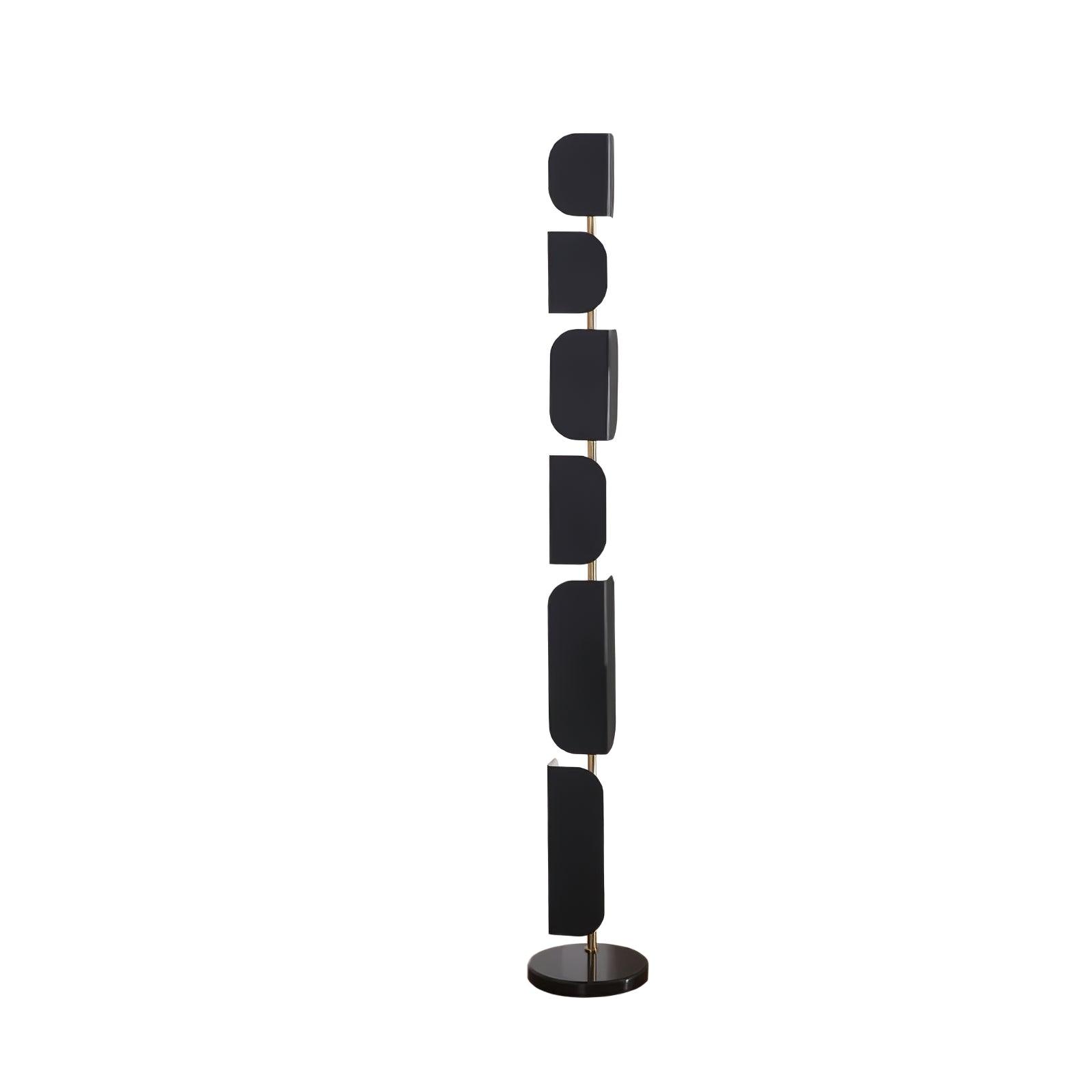 Leagan Contemporary Standing Floor Lamp with Marble Base and G4 LED