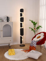 Leagan Contemporary Standing Floor Lamp with Marble Base and G4 LED