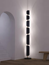 Leagan Contemporary Standing Floor Lamp with Marble Base and G4 LED