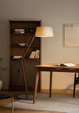 Modern Lean Pivot Adjustable Uplight Floor Lamp for Living Room and Office
