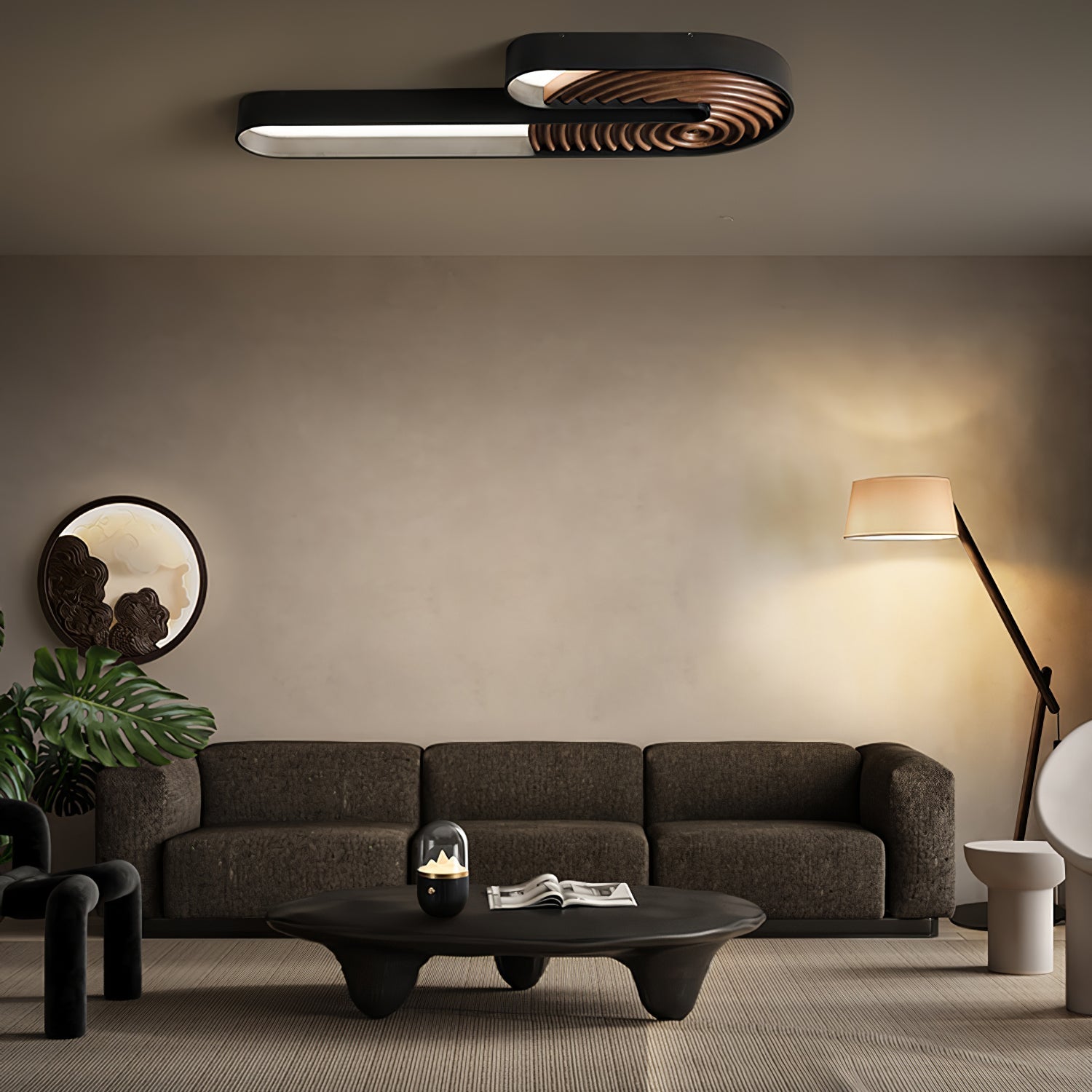 Modern Lean Pivot Adjustable Uplight Floor Lamp for Living Room and Office