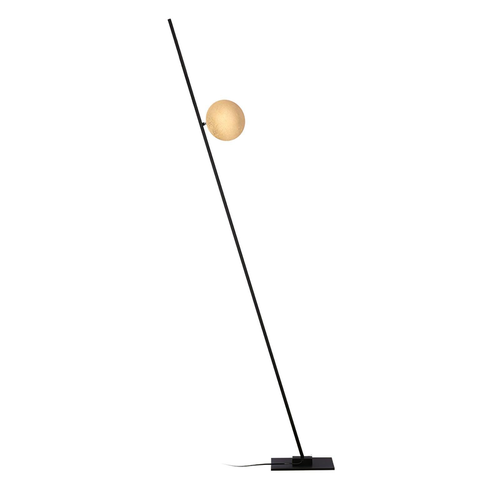 Modern LED Torchiere Floor Lamp with Slim Profile and Adjustable Warm Lighting