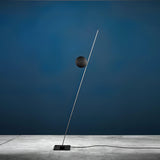 Modern LED Torchiere Floor Lamp with Slim Profile and Adjustable Warm Lighting