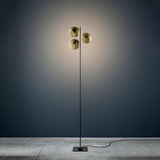 Modern LED Torchiere Floor Lamp with Slim Profile and Adjustable Warm Lighting