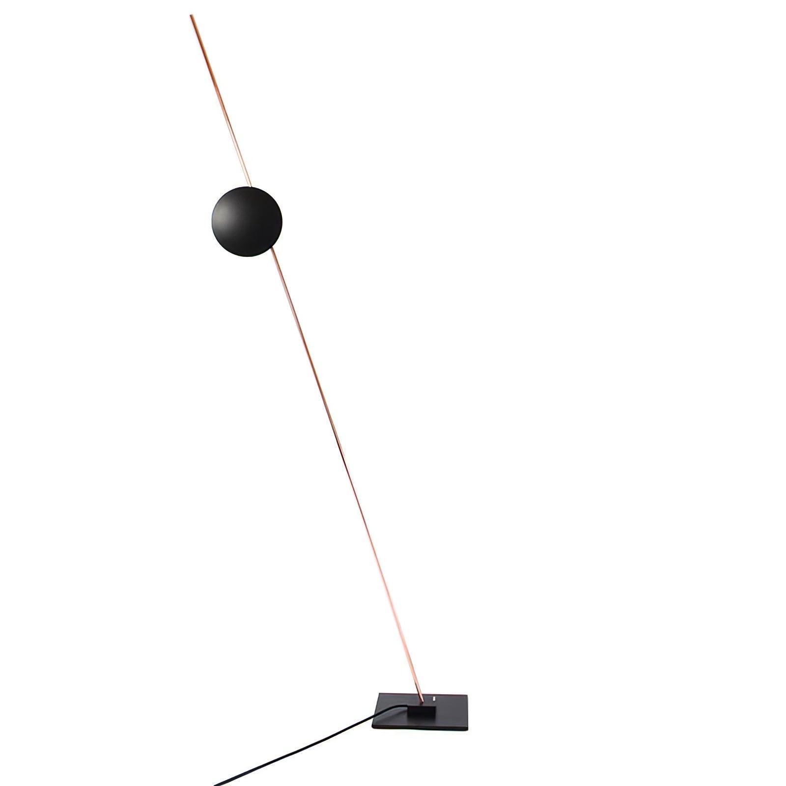 Modern LED Torchiere Floor Lamp with Slim Profile and Adjustable Warm Lighting