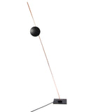 Modern LED Torchiere Floor Lamp with Slim Profile and Adjustable Warm Lighting