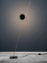 Modern LED Torchiere Floor Lamp with Slim Profile and Adjustable Warm Lighting
