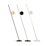 Modern LED Torchiere Floor Lamp with Slim Profile and Adjustable Warm Lighting