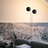 Modern LED Torchiere Floor Lamp with Slim Profile and Adjustable Warm Lighting