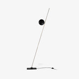 Modern LED Torchiere Floor Lamp with Slim Profile and Adjustable Warm Lighting