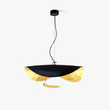 Modern Minimalist Giorgio Curving Disc LED Pendant Light with Adjustable Hanging Height