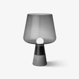 Modern Architectural Glass and Concrete Table Lamp for Elegant Bedside Lighting