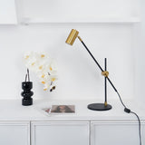 Lektor Modern Adjustable Table Lamp Articulated Reading Light for Office Gold and Black