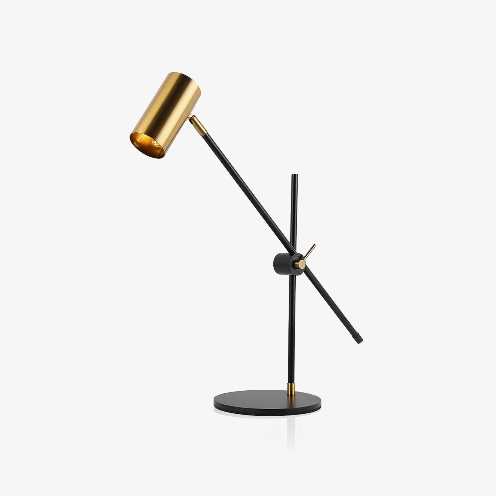 Lektor Modern Adjustable Table Lamp Articulated Reading Light for Office Gold and Black