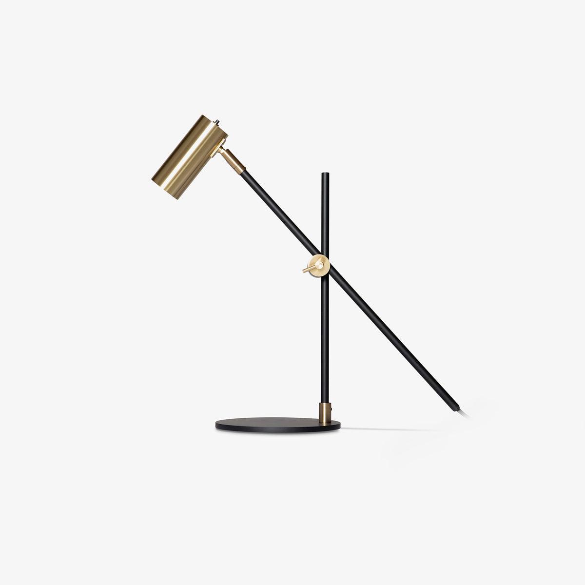 Lektor Modern Adjustable Table Lamp Articulated Reading Light for Office Gold and Black