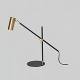 Lektor Modern Adjustable Table Lamp Articulated Reading Light for Office Gold and Black
