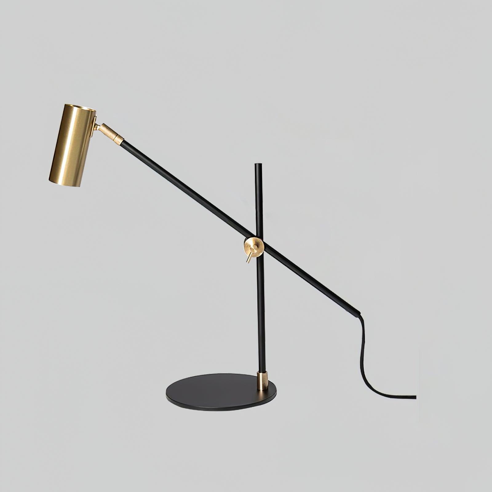 Lektor Modern Adjustable Table Lamp Articulated Reading Light for Office Gold and Black