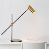 Lektor Modern Adjustable Table Lamp Articulated Reading Light for Office Gold and Black