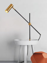 Lektor Modern Adjustable Table Lamp Articulated Reading Light for Office Gold and Black