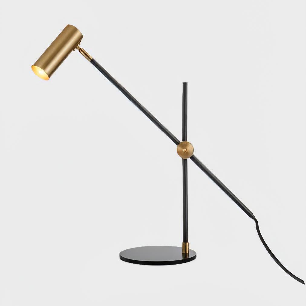 Lektor Modern Adjustable Table Lamp Articulated Reading Light for Office Gold and Black