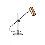 Lektor Modern Adjustable Table Lamp Articulated Reading Light for Office Gold and Black