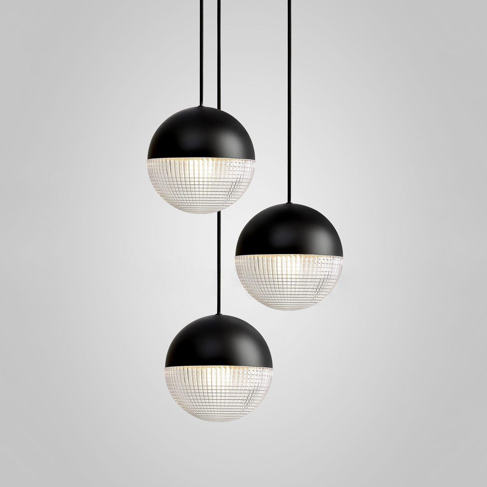 Modern Lens Flair Glass Pendant Light Contemporary Hanging Ceiling Lamp for Indoor Living Spaces