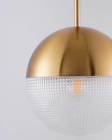 Modern Lens Flair Glass Pendant Light Contemporary Hanging Ceiling Lamp for Indoor Living Spaces