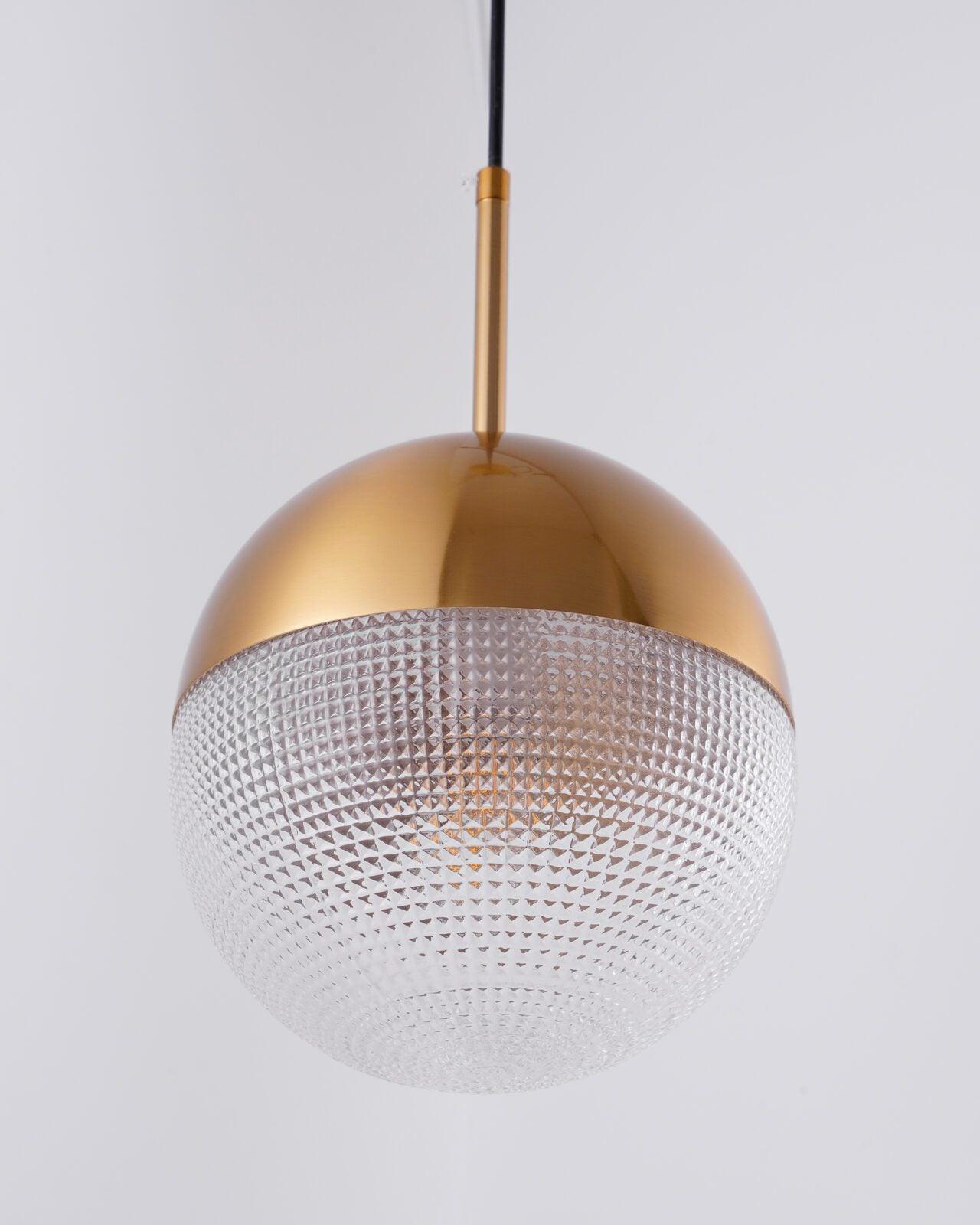 Modern Lens Flair Glass Pendant Light Contemporary Hanging Ceiling Lamp for Indoor Living Spaces