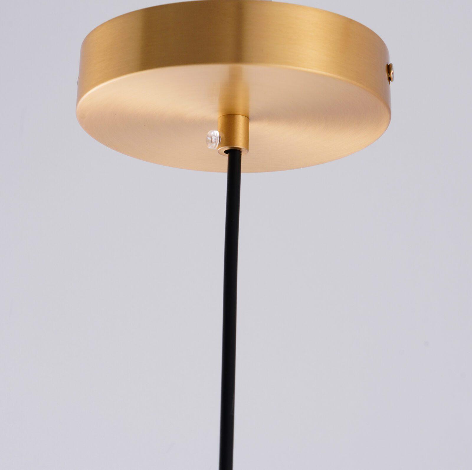 Modern Lens Flair Glass Pendant Light Contemporary Hanging Ceiling Lamp for Indoor Living Spaces