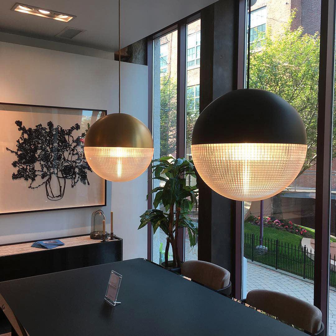 Modern Lens Flair Glass Pendant Light Contemporary Hanging Ceiling Lamp for Indoor Living Spaces