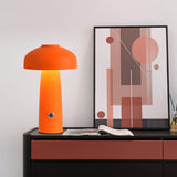 Modern Mushroom Metal Desk Lamp Portable Rechargeable LED Table Light for Office and Bedroom