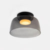 Modern Levels Layered Glass Flush Mount Ceiling Light with Integrated LED Multi Tier Design