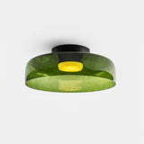 Modern Levels Layered Glass Flush Mount Ceiling Light with Integrated LED Multi Tier Design
