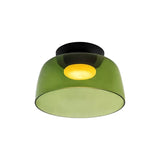 Modern Levels Layered Glass Flush Mount Ceiling Light with Integrated LED Multi Tier Design
