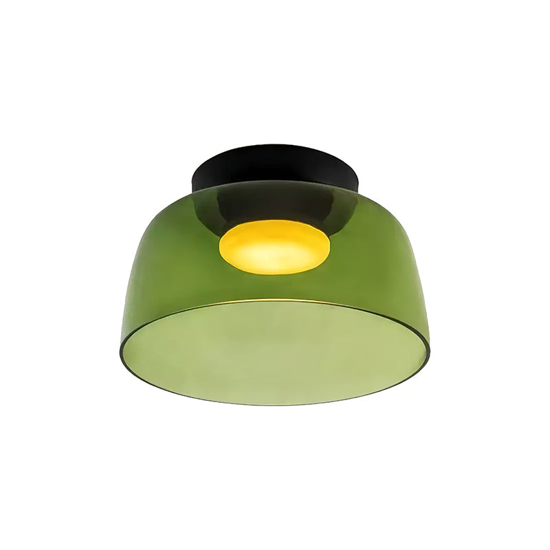 Modern Levels Layered Glass Flush Mount Ceiling Light with Integrated LED Multi Tier Design