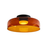 Modern Levels Layered Glass Flush Mount Ceiling Light with Integrated LED Multi Tier Design