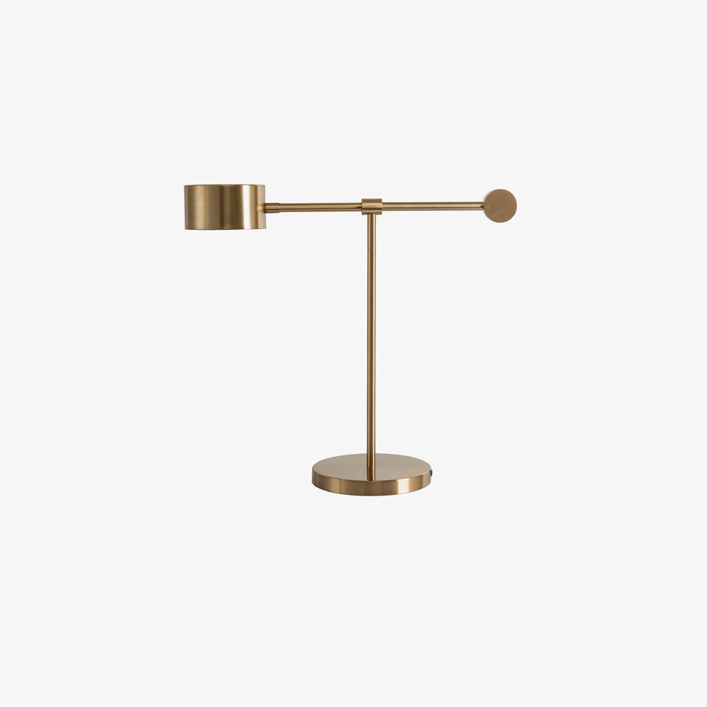 Modern Gold Metal Lever Desk Lamp for Office and Study Task Lighting