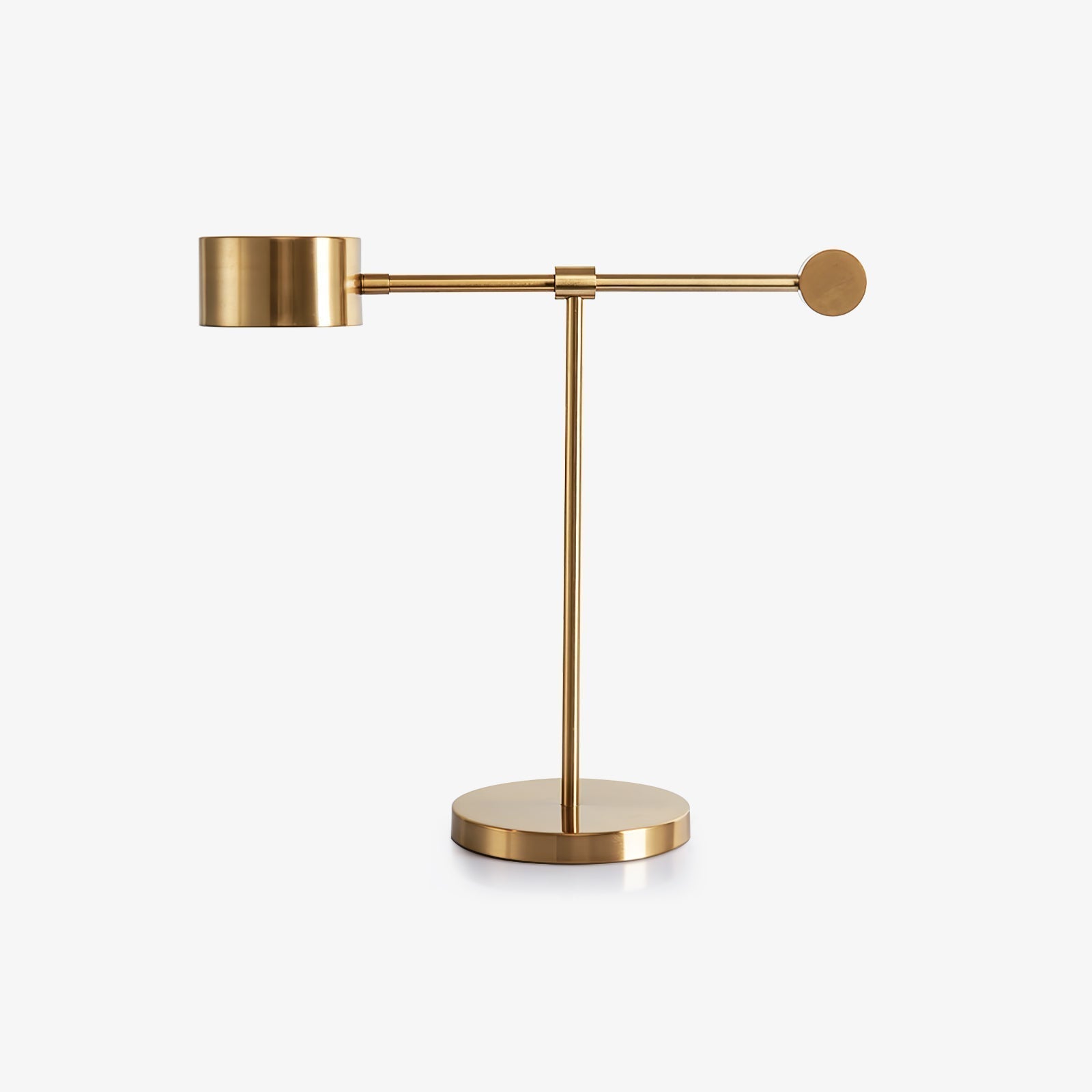 Modern Gold Metal Lever Desk Lamp for Office and Study Task Lighting