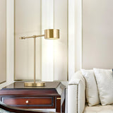Modern Gold Metal Lever Desk Lamp for Office and Study Task Lighting