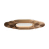 Modern Organic Wood LED Ceiling Lamp Minimalist Flush Mount Fixture