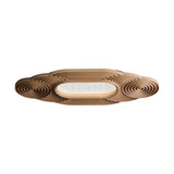 Modern Organic Wood LED Ceiling Lamp Minimalist Flush Mount Fixture