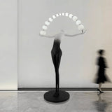 Modern Sculptural Statue of Liberty Floor Lamp with LED Arc Lighting for Living Room